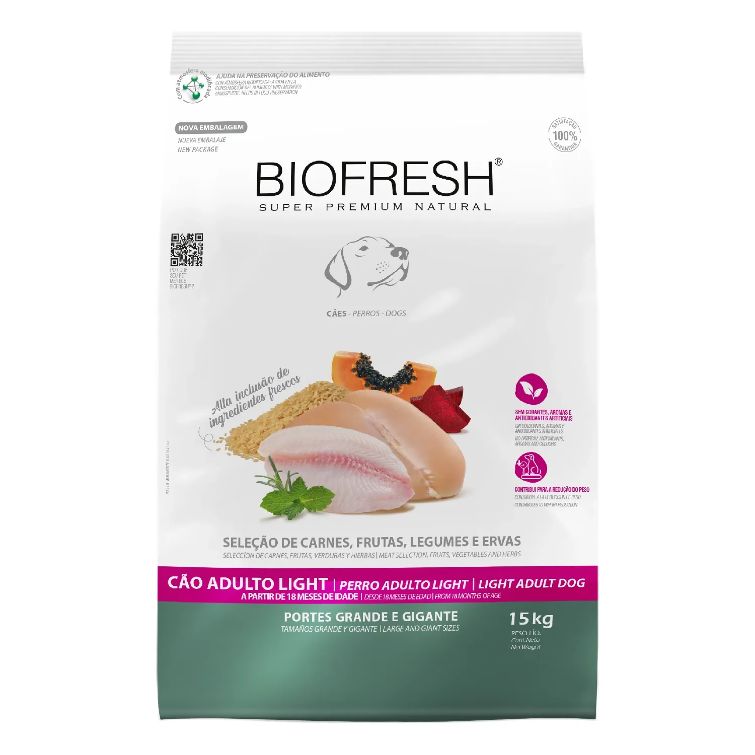 Ração Biofresh Light Cães Adultos Raças Grandes e Gigantes